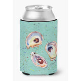 Oyster On Teal Can Or Bottle Beverage Insulator Hugger