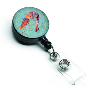 Caroline'S Treasures Shrimp Retractable Badge Reel, Multicolor (8464Br)