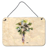 Caroline'S Treasures 8481Ds812 Palm Tree Aluminum Metal Wall Or Door Hanging Prints, 8 X 12