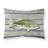 Caroline'S Treasures 8493Pillowcase Fish Bass Small Mouth Moisture Wicking Fabric Standard Pillowcase, Large, Multicolor