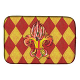 Caroline'S Treasures Peppers Fleur De Lis Dish Drying Mat, 14 X 21, Multicolor