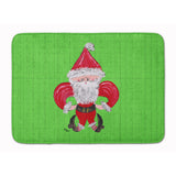Caroline'S Treasures Christmas Fleur De Lis Santa Claus Floor Mat, 19 X 27, Multicolor