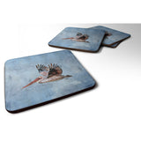 Caroline'S Treasures 8506Fc Bird-Pelican Foam Coasters (Set Of 4), 3.5 H X 3.5 W, Multicolor