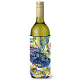 Blue Crab All Over Wine Bottle Beverage Insulator Beverage Insulator Hugger