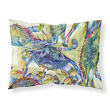 Caroline'S Treasures 8512Pillowcase Crab All Over Moisture Wicking Fabric Standard Pillowcase, Large, Multicolor