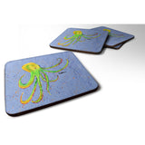 Caroline'S Treasures 8524Fc Octopus Foam Coasters (Set Of 4), 3.5 H X 3.5 W, Multicolor