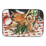 Caroline'S Treasures Crab Boil Dish Drying Mat, 14 X 21, Multicolor