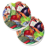 Caroline'S Treasures Louisiana Spices Set Of 2 Cup Holder Car Coasters 8540-1Carc, 2.56, Multicolor