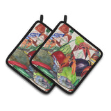 Caroline'S Treasures Louisiana Spices Pair Of Pot Holders 8540-1Pthd, 7.5Hx7.5W, Multicolor