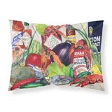 Caroline'S Treasures 8540Pillowcase Louisiana Spices Moisture Wicking Fabric Standard Pillowcase, Large, Multicolor
