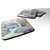 Caroline'S Treasures 8544Fc Manatee Foam Coasters (Set Of 4), 3.5 H X 3.5 W, Multicolor