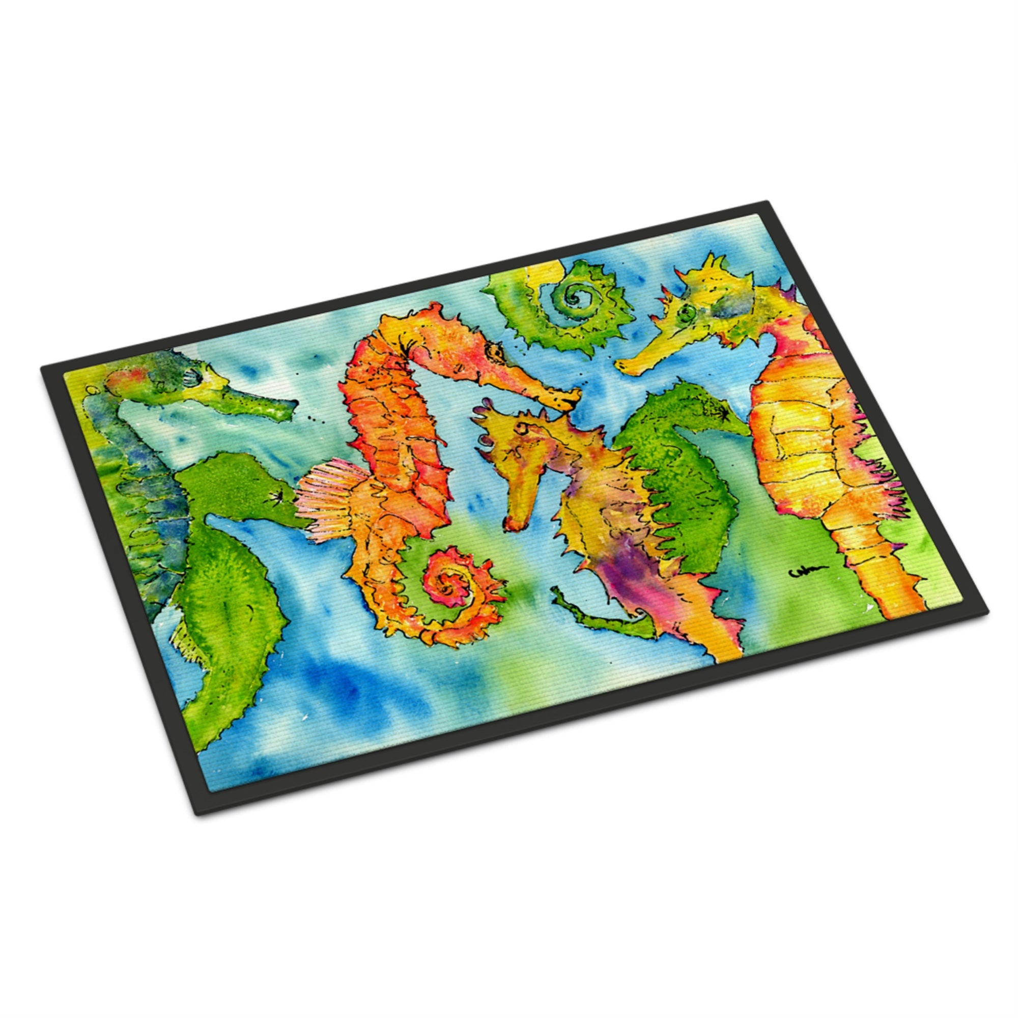 'Caroline'S Treasures 8546-Jmat Seahorse Indoor Or Outdoor Doormat, 24'''' X 36'''', Multicolor''