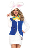 Cozy White Rabbit,zipper front