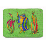 Caroline'S Treasures Tropical Fish On Green Floor Mat, 19 X 27, Multicolor