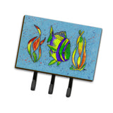 Caroline'S Treasures 8570Th68 Tropical Fish On Blue Leash Or Key Holder, Large, Multicolor