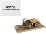 CAT Caterpillar 770 OffHighway Truck Yellow (Weathered) with Operator Weathered Series 1/50 Diecast Model by Diecast Masters