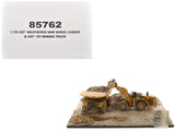 CAT Caterpillar 994K Wheel Loader and 797 Mining Truck Yellow (Weathered) Set of 2 Pieces Weathered Series 1/125 Diecast Model
