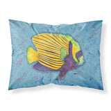 Caroline'S Treasures 8579Pillowcase Tropical Fish On Blue Moisture Wicking Fabric Standard Pillowcase, Large, Multicolor