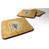 Caroline'S Treasures 8615Fc Palm Tree Foam Coasters (Set Of 4), 3.5 H X 3.5 W, Multicolor