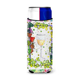 White Wine Ultra Beverage Insulators For Slim Cans 8617Muk