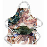Caroline'S Treasures 8618Apron Oysters, Shrimp And Crabs Apron, Large, Multicolor