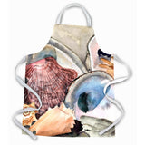Caroline'S Treasures 8619Apron Sea Shells Apron, Large, Multicolor
