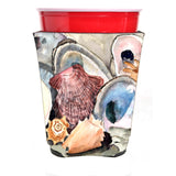 Sea Shells Red Solo Cup Beverage Insulator Hugger