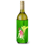 Christmas Mermaid In Lights Wine Bottle Beverage Insulator Beverage Insulator Hugger
