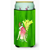 Christmas Mermaid Tall Boy Beverage Insulator Beverage Insulator Hugger