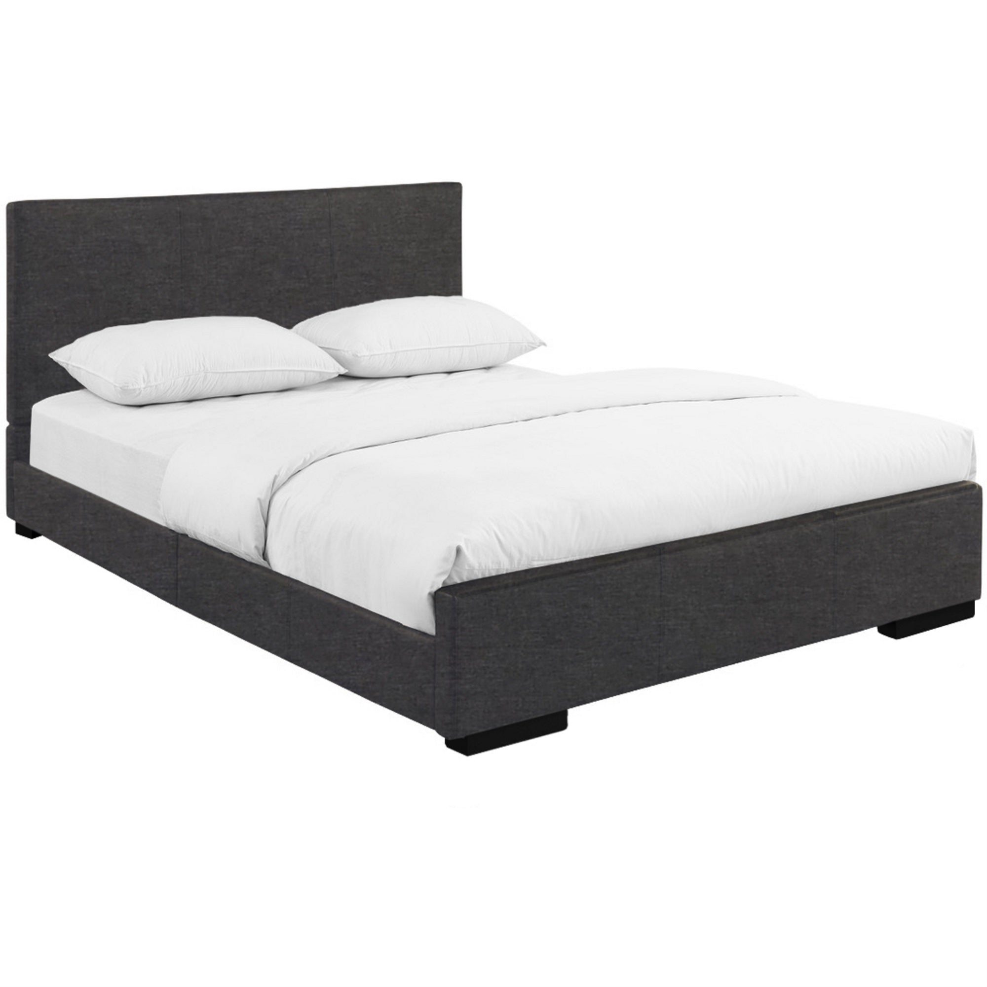 Hindes Upholstered Platform Bed, Grey, King