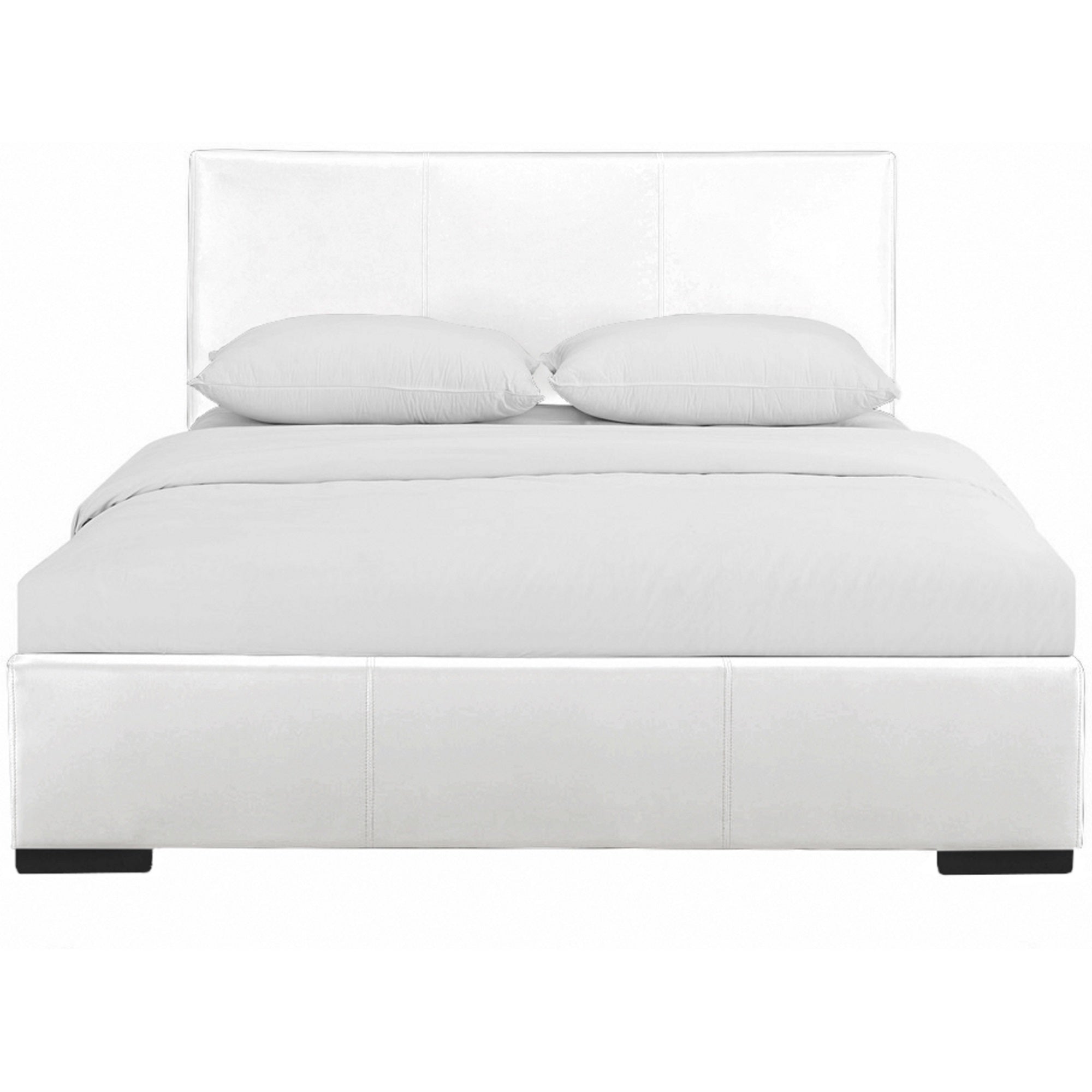 Hindes Upholstered Platform Bed, White, King