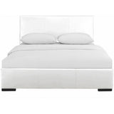 Hindes Upholstered Platform Bed, White, King