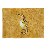 Caroline'S Treasures 8640Plmt Seahorse Fabric Placemat, Multicolor