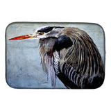 Caroline'S Treasures Blue Heron Dish Drying Mat, 14 X 21, Multicolor