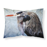 Caroline'S Treasures 8652Pillowcase Blue Heron Moisture Wicking Fabric Standard Pillowcase, Large, Multicolor