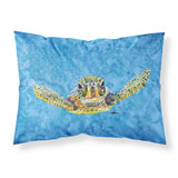 Caroline'S Treasures 8653Pillowcase Turtle Coming At You Moisture Wicking Fabric , Polyester Envelop Closure Type Pillow Case,
