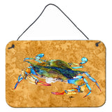 Caroline'S Treasures 8655Ds812 Crab Aluminum Metal Wall Or Door Hanging Prints, 8 X 12