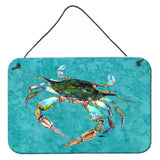 Caroline'S Treasures 8657Ds812 Crab Aluminum Metal Wall Or Door Hanging Prints, 8 X 12
