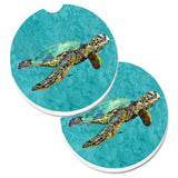 Caroline'S Treasures Turtle Set Of 2 Cup Holder Car Coasters 8659Carc, 2.56, Multicolor