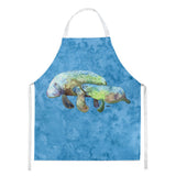 Caroline'S Treasures 8660Apron Manatee Apron, Large, Multicolor