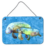 Caroline'S Treasures Manatee Aluminum Metal Wall Or Door Hanging Prints, 8 X 12