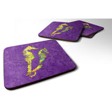 Caroline'S Treasures 8661Fc Seahorse Foam Coasters (Set Of 4), 3.5 H X 3.5 W, Multicolor