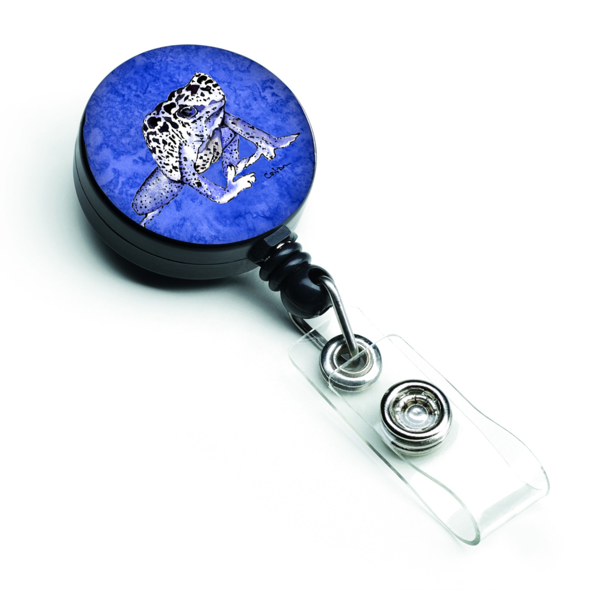 Caroline'S Treasures Frog Retractable Badge Reel, Multicolor (8687Br)