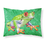 Caroline'S Treasures 8688Pillowcase Frog Moisture Wicking Fabric Standard Pillowcase, Large, Multicolor
