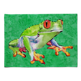Caroline'S Treasures 8688Plmt Frog Fabric Placemat, Multicolor