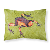 Caroline'S Treasures 8689Pillowcase Frog Moisture Wicking Fabric Standard Pillowcase, Large, Multicolor