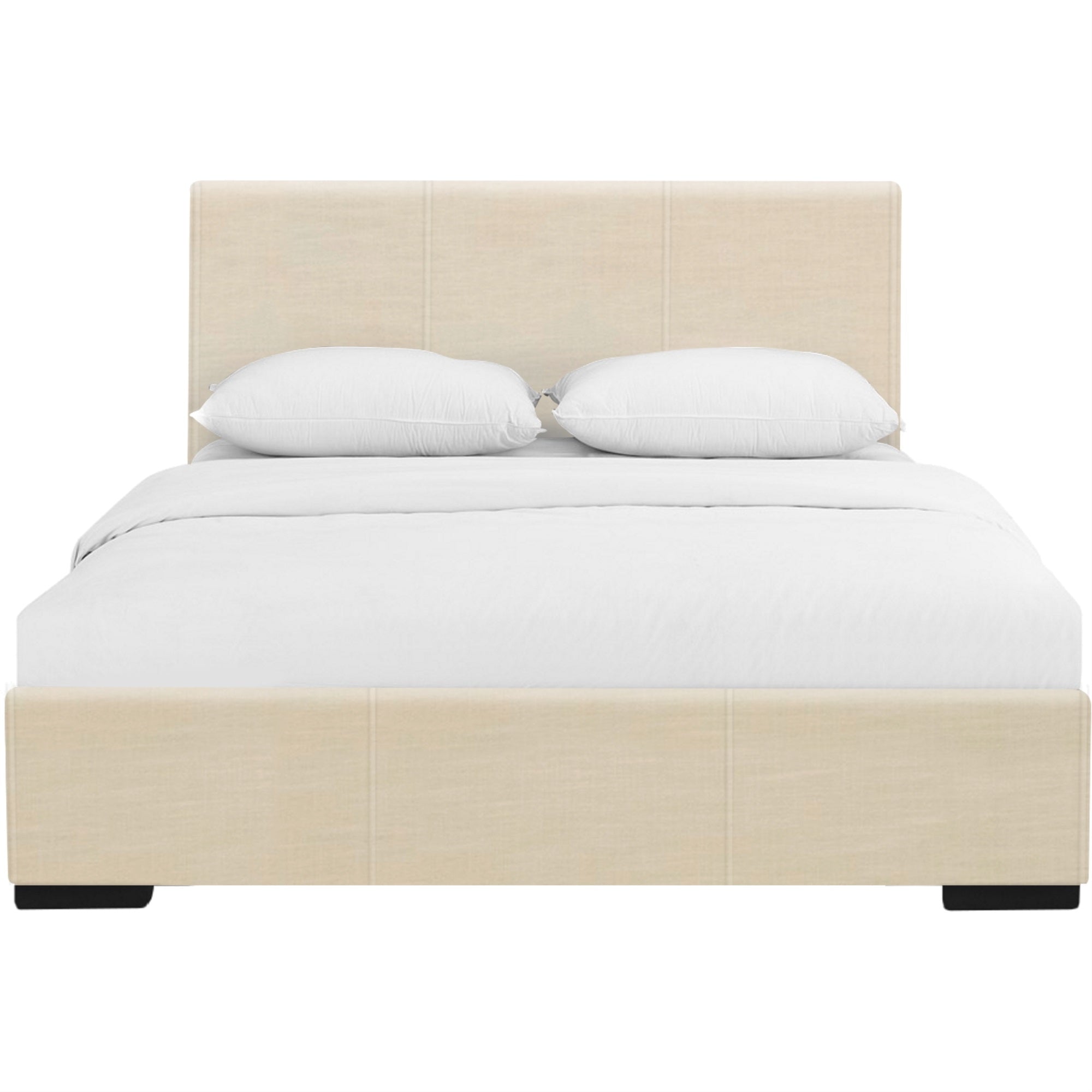 Hindes Upholstered Platform Bed, Beige, King