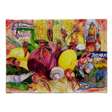 Caroline'S Treasures 8698Plmt Crawfish With Spices And Corn Fabric Placemat, Multicolor