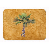 Caroline'S Treasures Palm Tree On Gold Floor Mat, 19 X 27, Multicolor