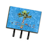 Caroline'S Treasures 8708Th68 Welcome Palm Tree On Blue Leash Or Key Holder, Large, Multicolor